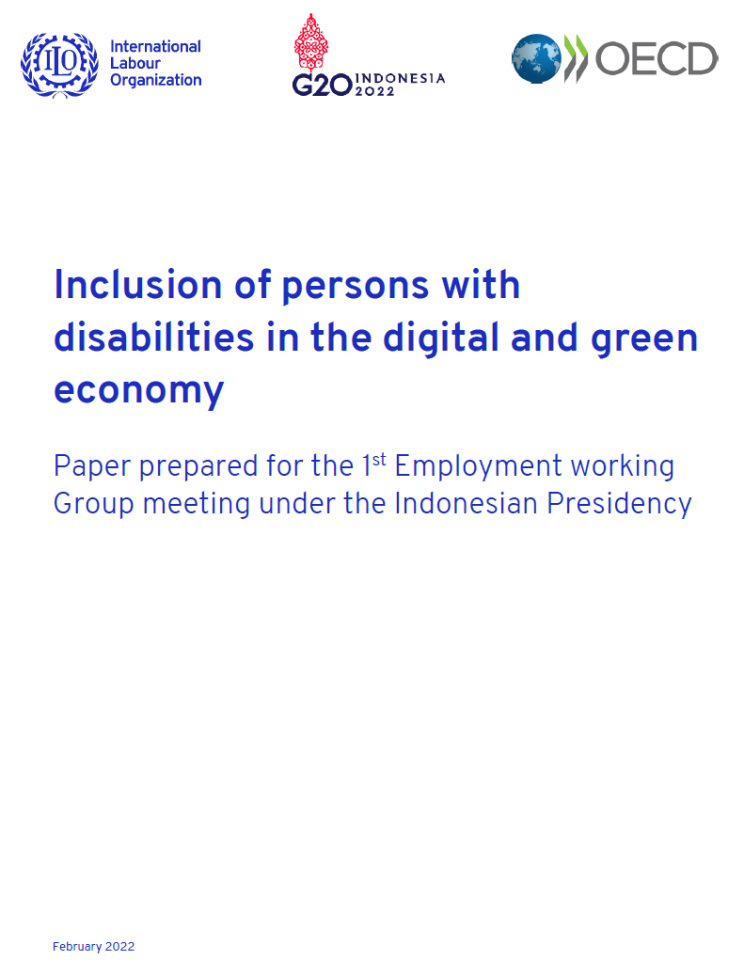 Inclusion of persons with disabilities in digital and green economy