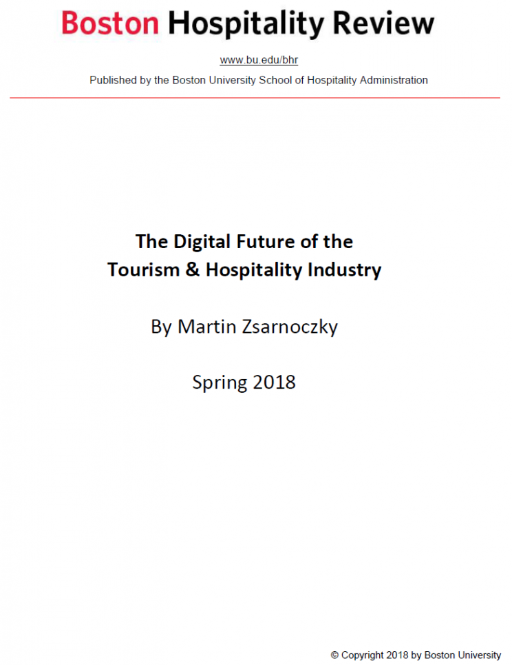 The Digital Future of the Tourism & Hospitality Industry