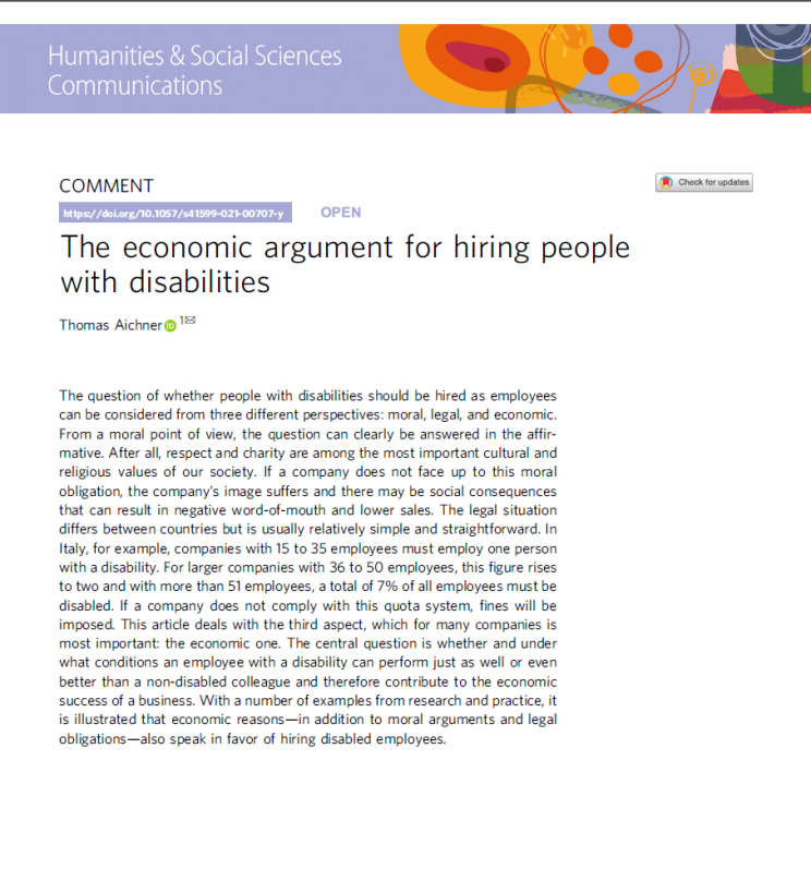 The economic argument for hiring people with disabilities